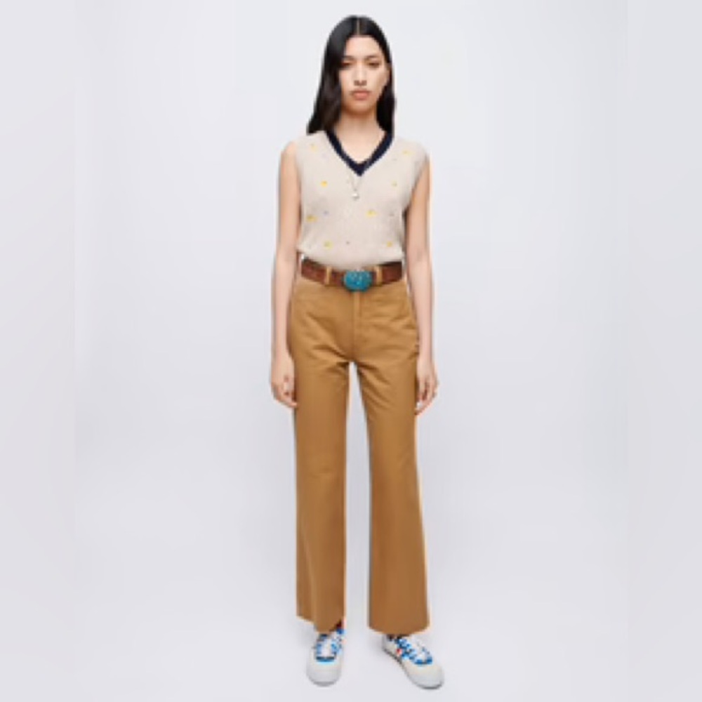 Tan Re/Done 70s Trousers